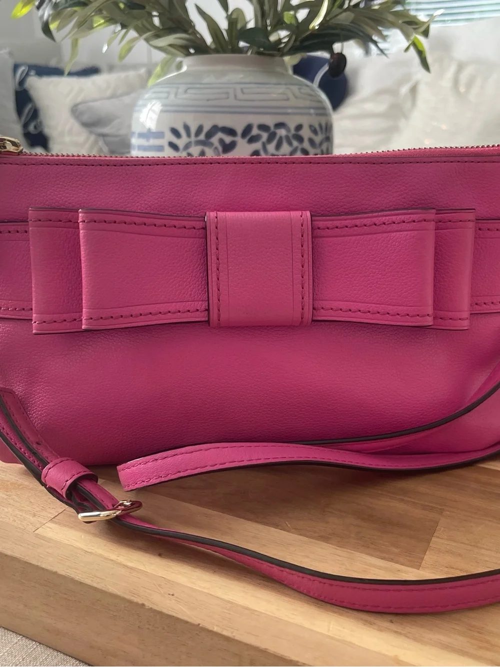 kate spade Hot Pink Bow Crossbody Bag